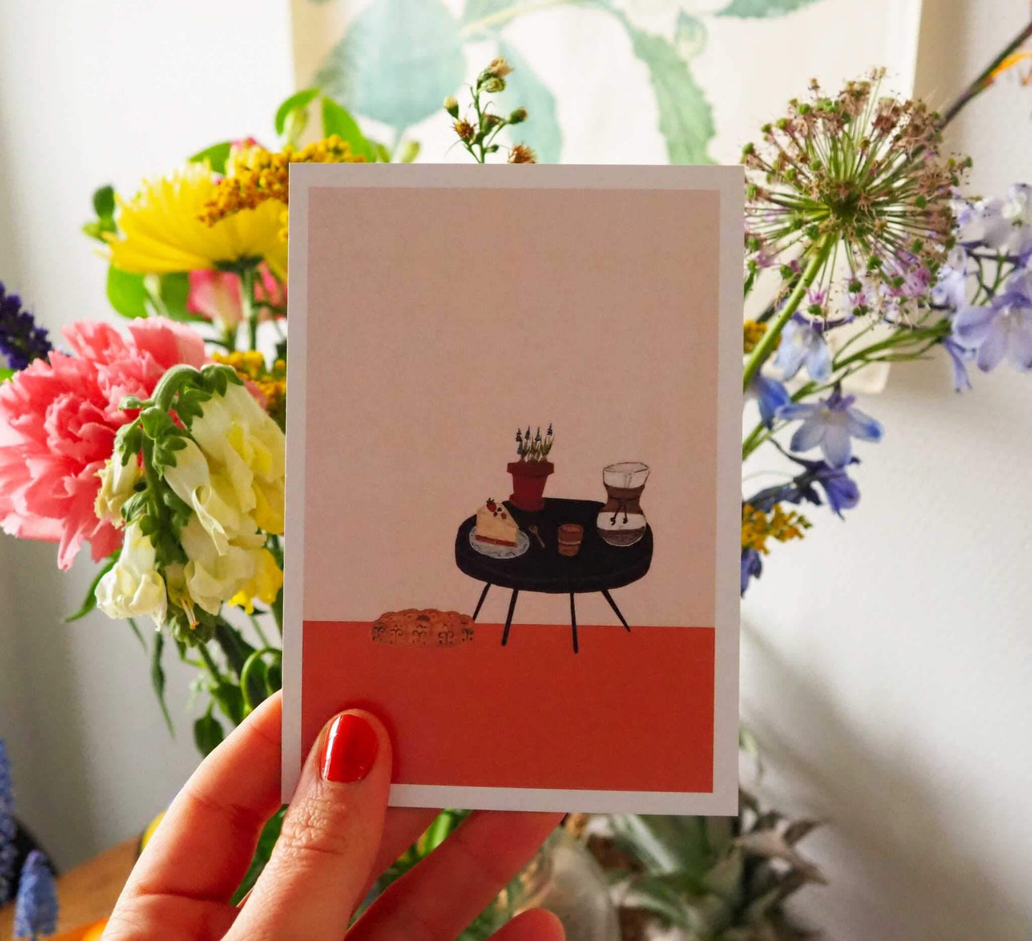 Lentekaartje | Lente moment koffie - Lifebetweenplants