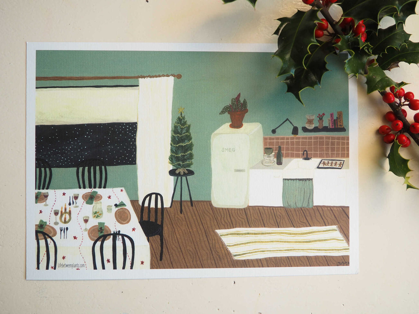 Kerstposter | a tasty Christmas - Lifebetweenplants