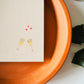 Kerstkaart met envelop | Fiets