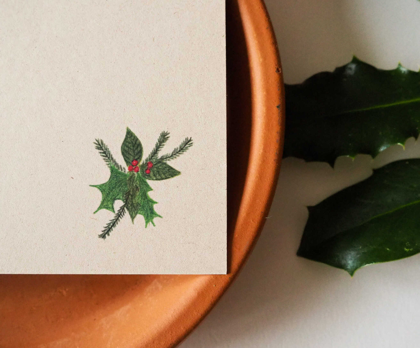 Kerstkaart met envelop | Hooglander in kerstsferen