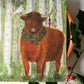 Kerstposter | Hooglander in kerstsferen