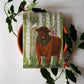 Kerstposter | Hooglander in kerstsferen