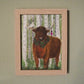 Kerstposter | Hooglander in kerstsferen