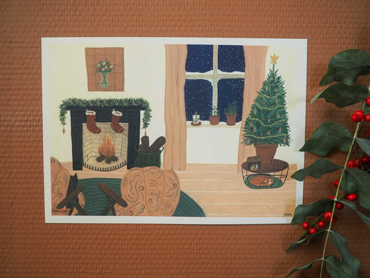 Kerstposter | a cosy Christmas - Lifebetweenplants