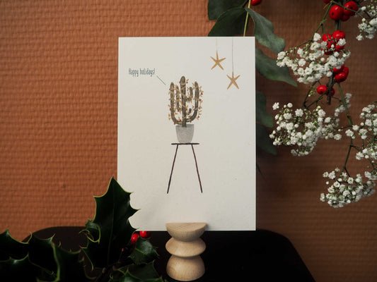 Kerstkaart | Happy holidays! - Lifebetweenplants