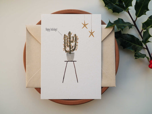 Kerstkaart | Happy holidays! - Lifebetweenplants