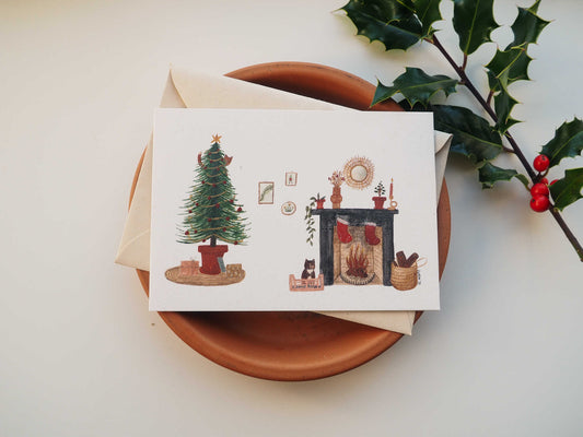 Kerstkaart | Kerstkatten - Lifebetweenplants