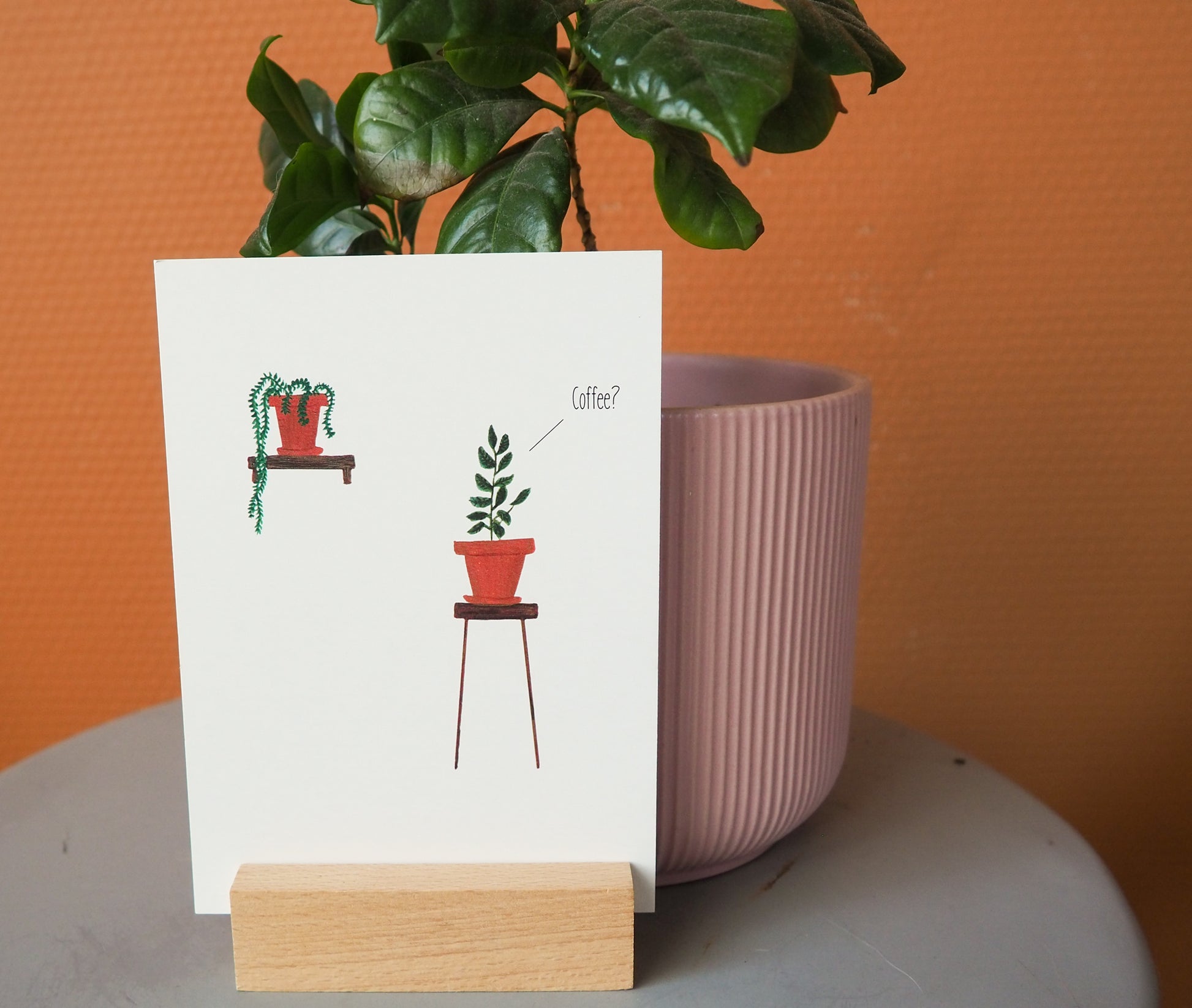 Wenskaart | Coffee? - Lifebetweenplants